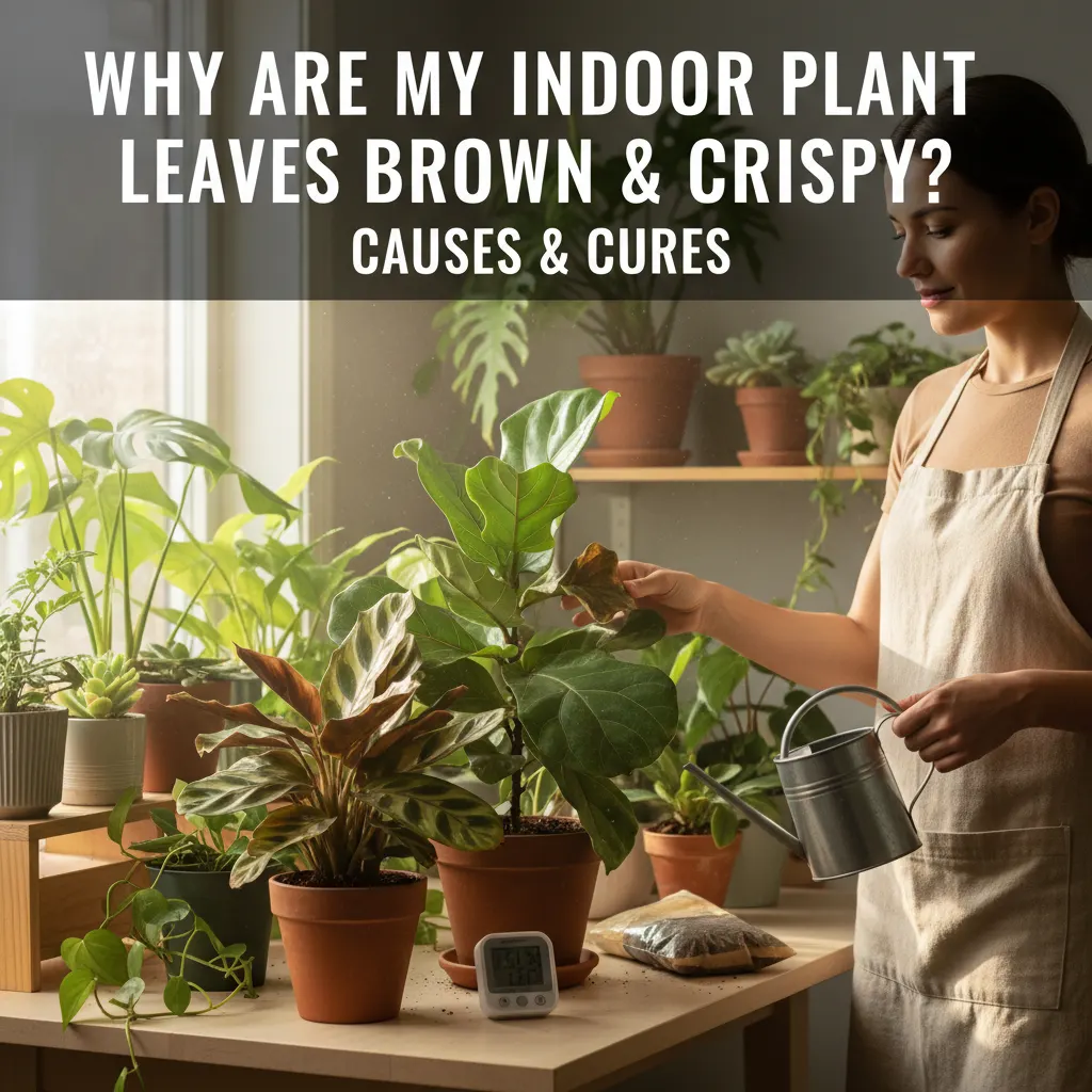 Why Are My Indoor Plant Leaves Brown & Crispy? Causes & Cures