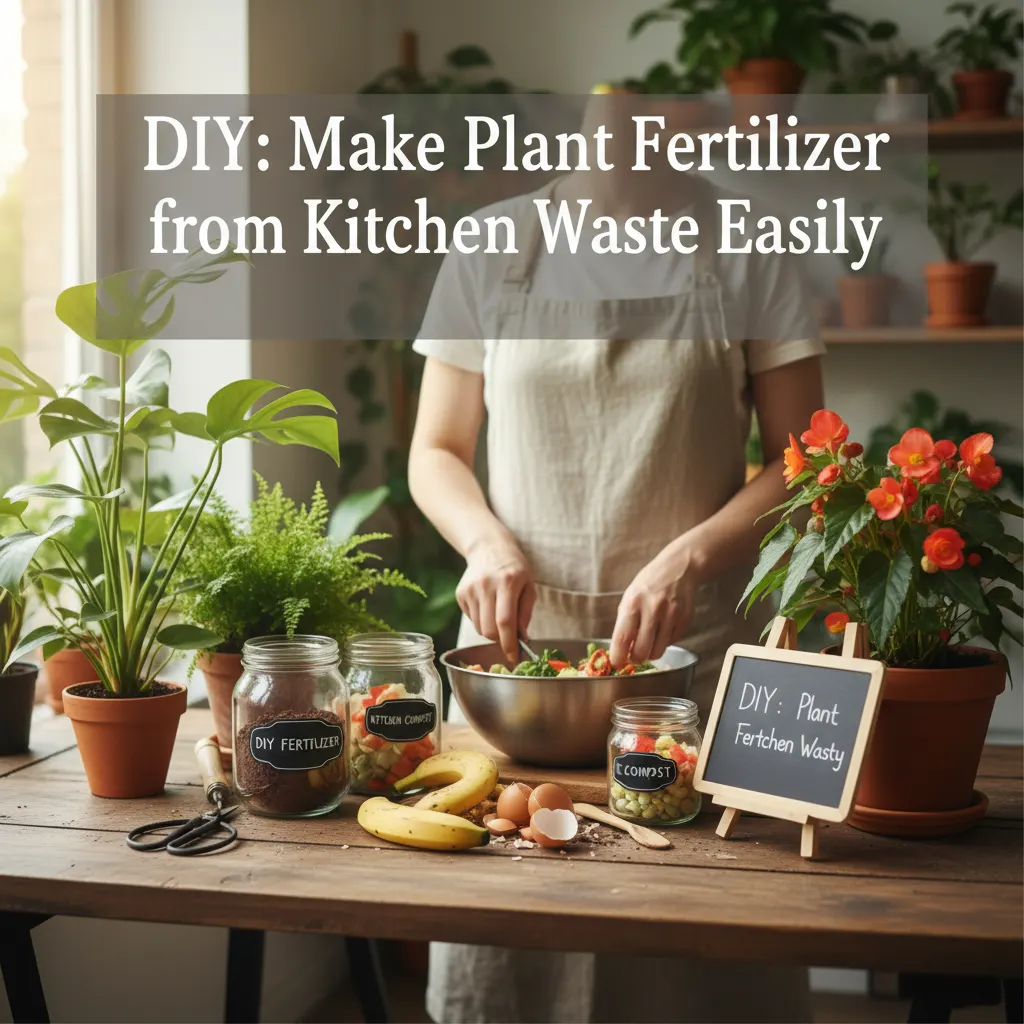 DIY: Make Plant Fertilizer from Kitchen Waste Easily