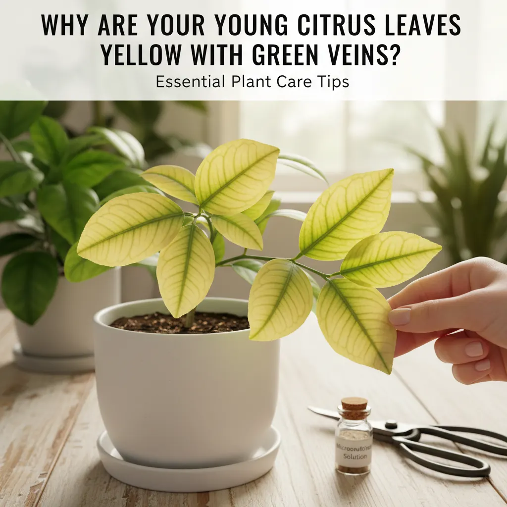 Why Are Your Young Citrus Leaves Yellow with Green Veins?