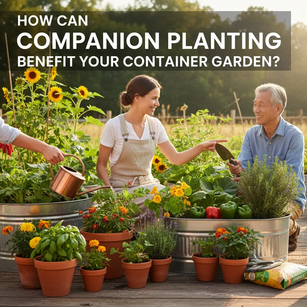 How Can Companion Planting Benefit Your Container Garden?