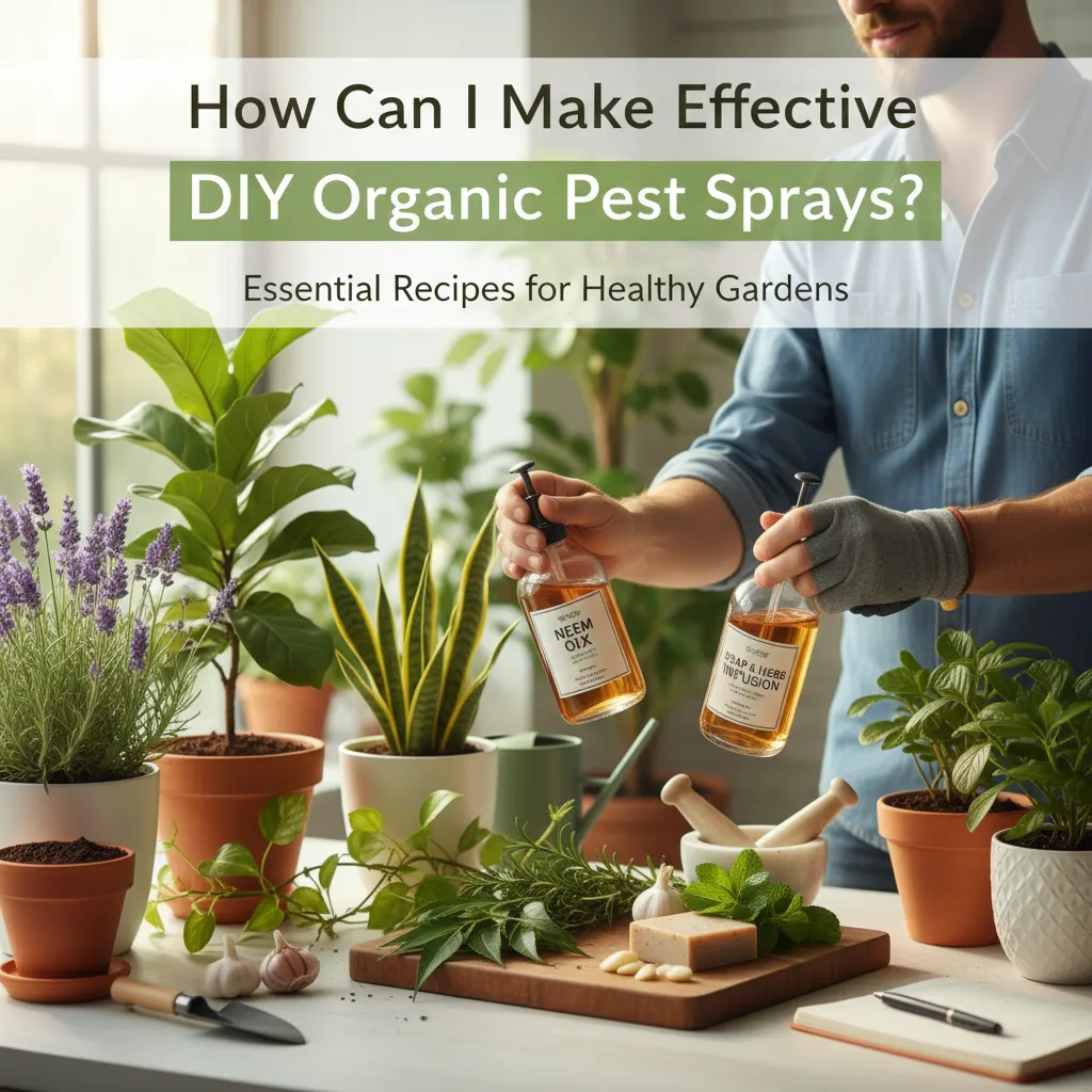 How Can I Make Effective DIY Organic Pest Sprays?