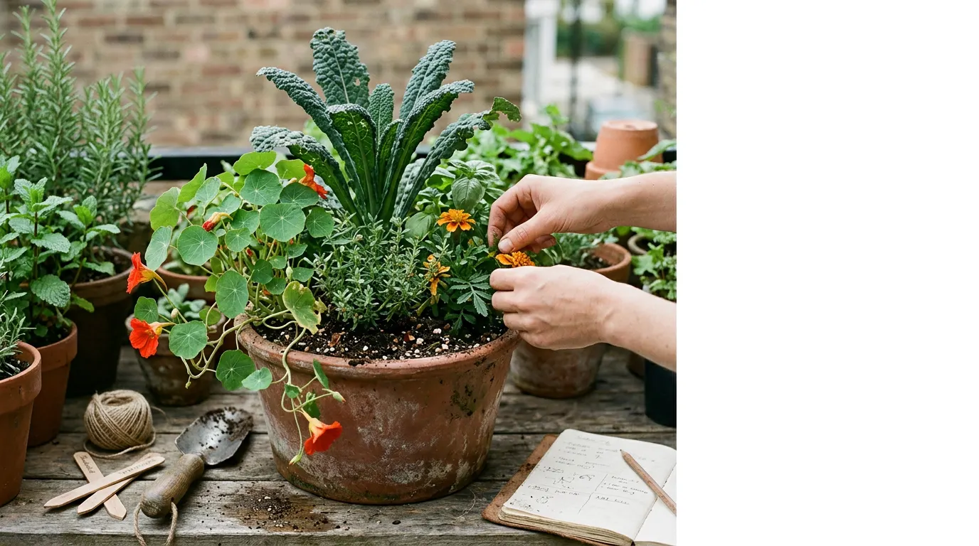 How to Companion Plant in a Single Container